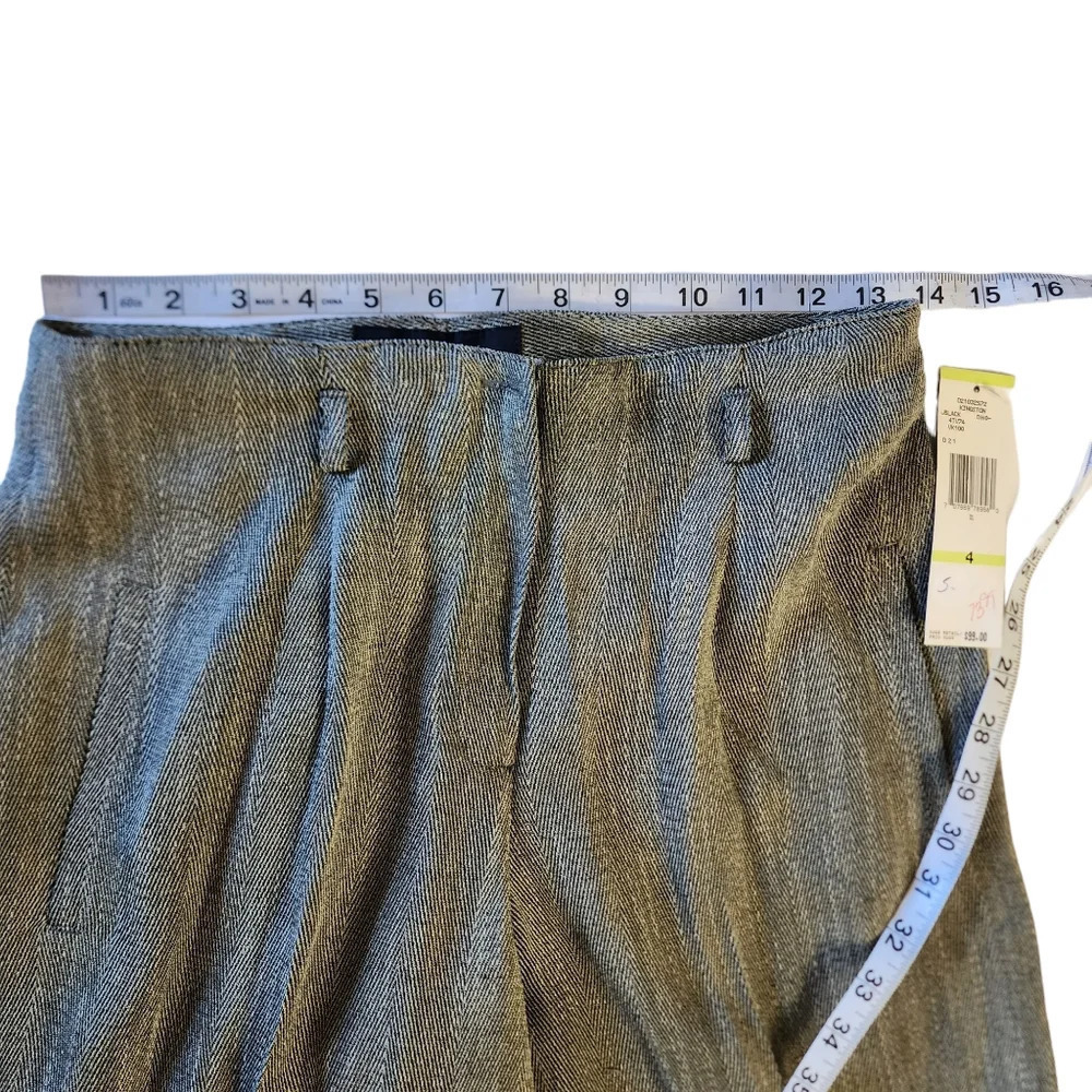 Jones New York Women Size 4 Dress Pants Wide Leg Gray - Picture 5 of 8